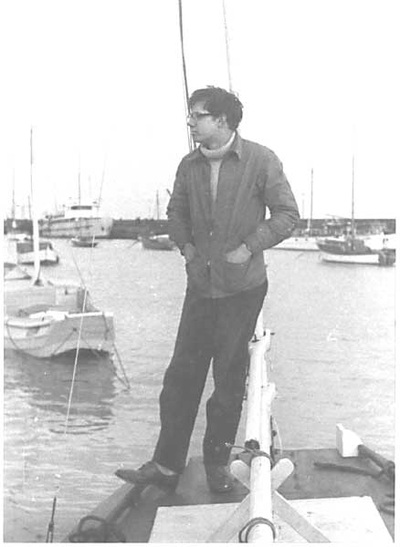 Warren Stevenson aboard the Viking