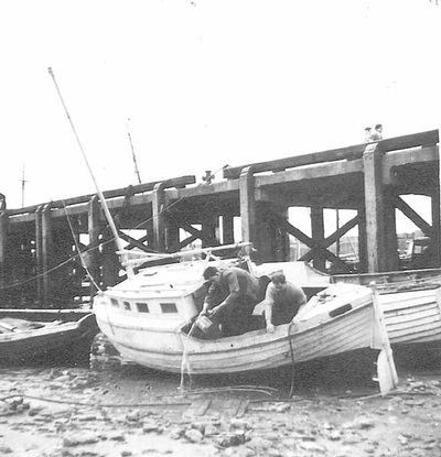 Working on the Viking dive boat