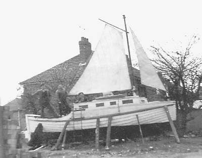Builder’s yard work on Viking boat